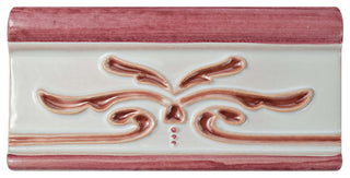 Novecento Cenefa Evoli Ceramic Wall Trim Tile, Burdeos