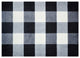 2' x 3' Black and White Buffalo Check Washable Floor Mat