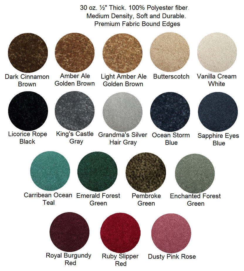 Shaw, Om Ii Seaside Royal Blue Carpet Area Rugs 30 oz Cut Pile, 4'x6'