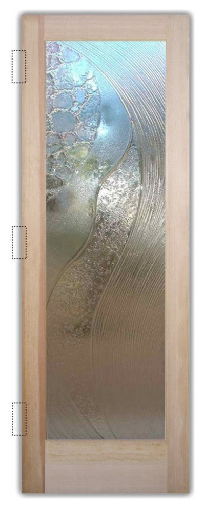 Interior Prehung Door or Interior Slab Door - High Tide - Cast Glass CGI 033...