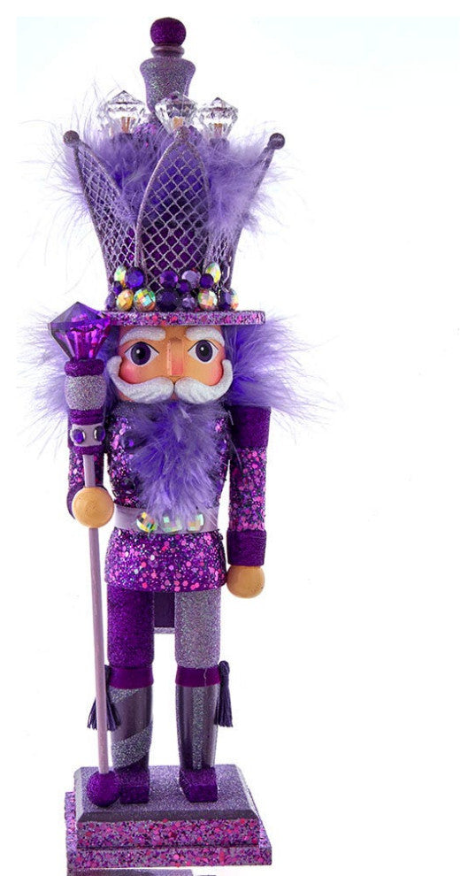 Kurt Adler 16" Hollywood Purple King Nutcracker