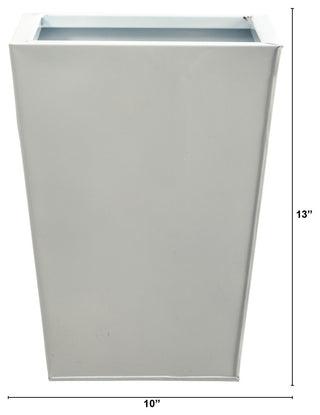 13" Classic Square Metal Planter