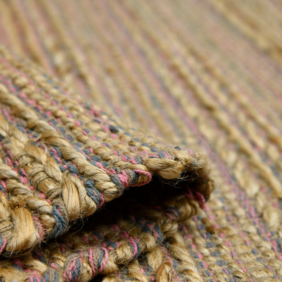 Naturals Sinclair Area Rug, Pink, 3' x 5', Striped
