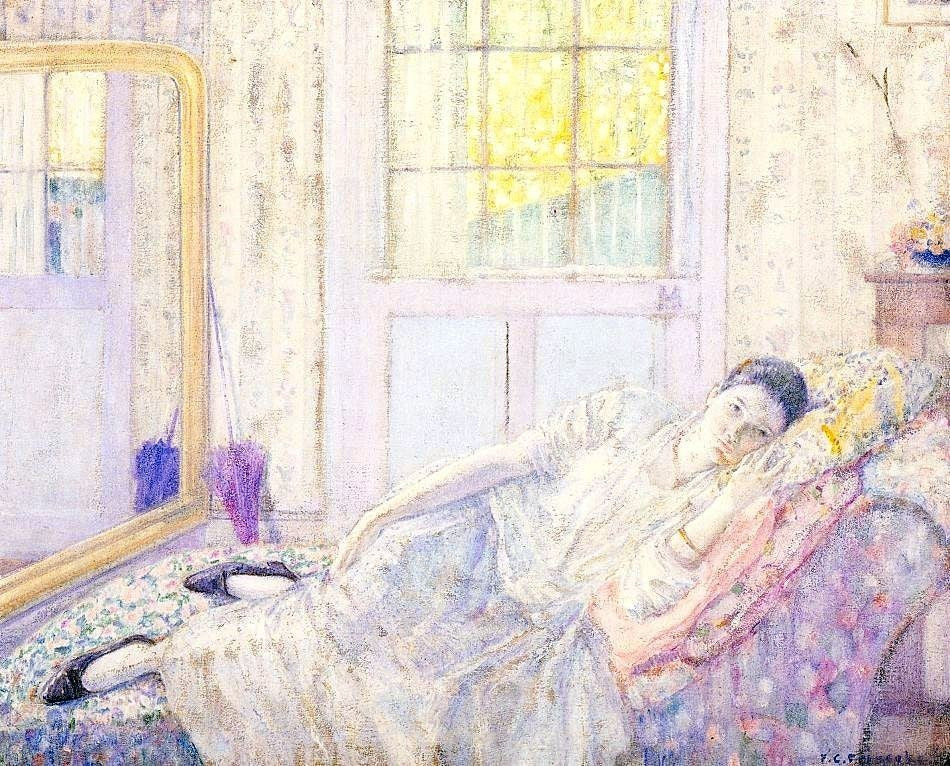 Frederick Carl Frieseke Rest - 20" x 25" Premium Canvas Print