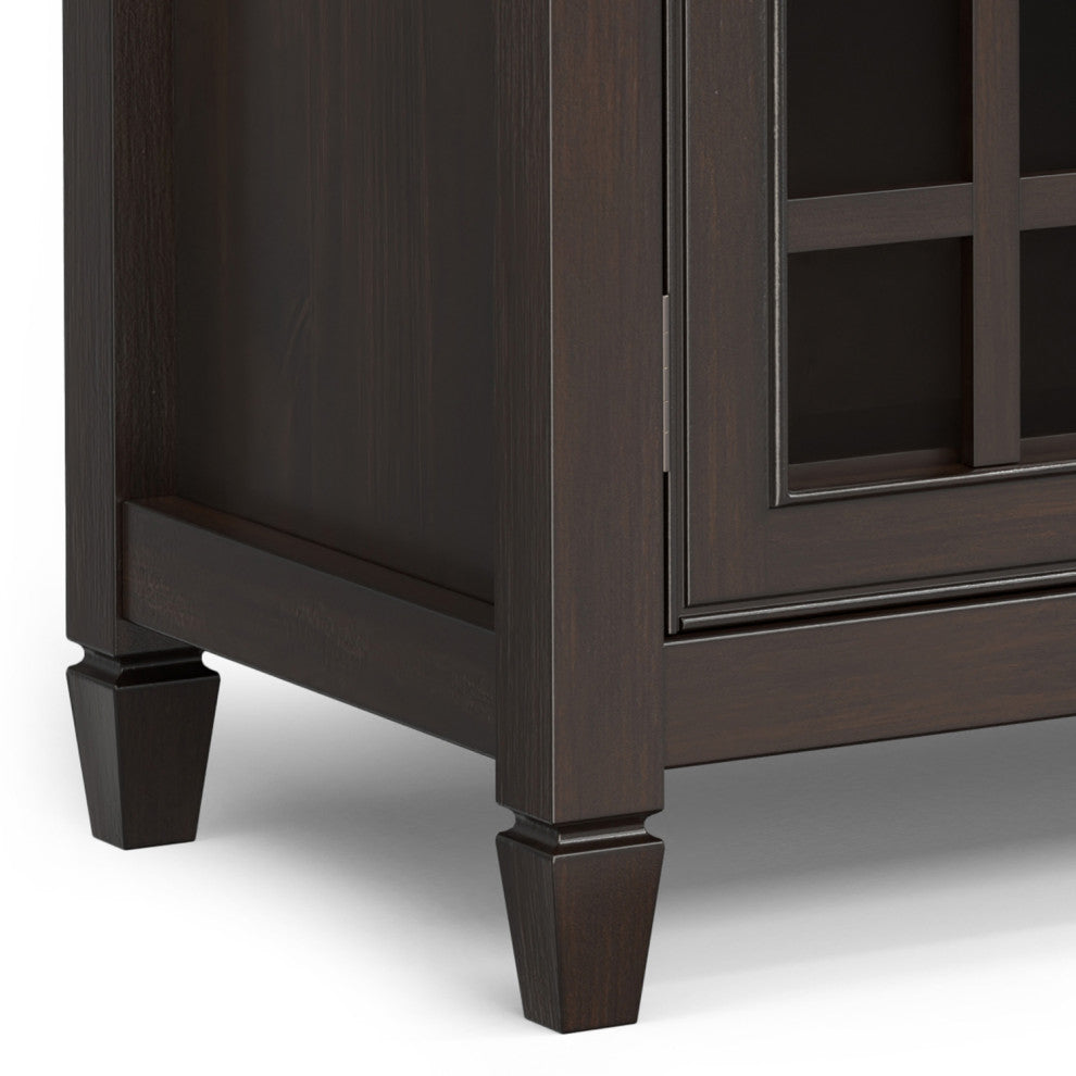 Connaught SOLID WOOD Wide Storage Cabinet Buffet, Chestnut Brown