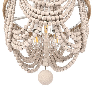 Home Living 12" Beaded Flush Mount, Antique White