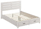 Coaster Brantford Farmhouse Wood Queen Storage Bed Coastal White
