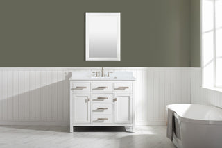 Valentino 42" Single Vanity, White