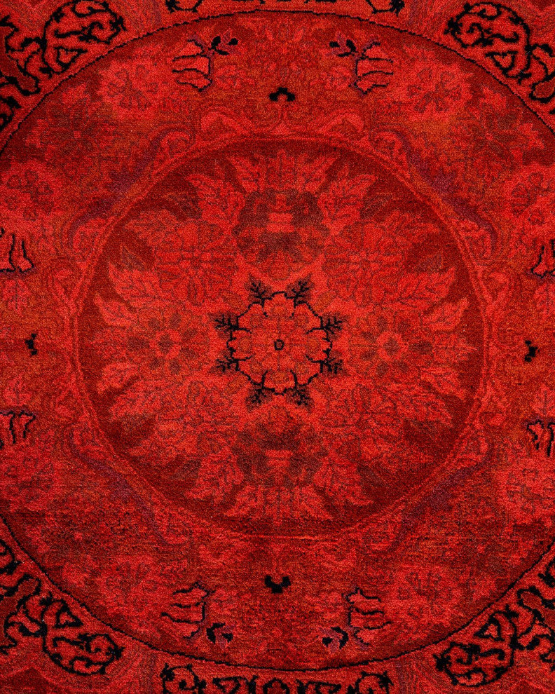 Fine Vibrance, One-of-a-Kind Hand-Knotted Area Rug Orange, 9'0"x11'10"