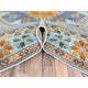 Silver Gray Wool Hand Knotted Armenian Inspired Design 200 KPSI Rug, 8'3"x9'7"