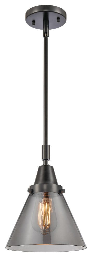 INNOVATIONS LIGHTING 447-1S-BK-G43 Large Cone Mini Pendant