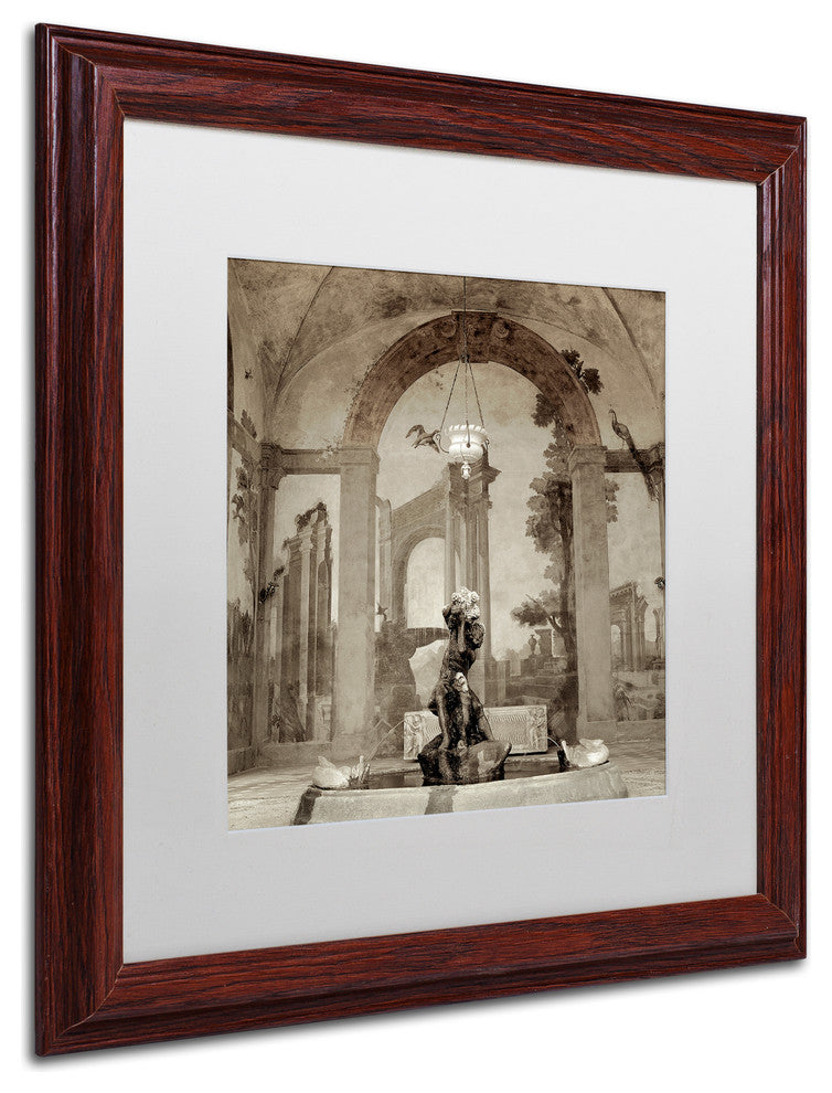Alan Blaustein 'Lombardy Giardini I' Art, Wood Frame, White Mat, 16x16