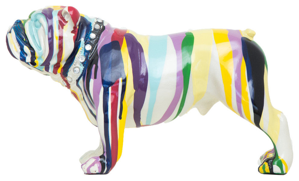 Interior Illusions Plus Graffiti Bulldog, 10" Long