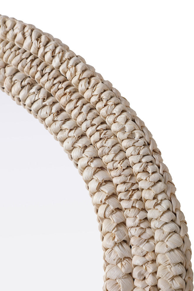 Elegant Lighting MR4C2736 Marlowe 27"W x 36"H Oval Flat Medium - Linen White