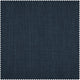 Lake Blue Monochromatic Faux Linen Room Darkening Fabric Sample, 4Wx4L