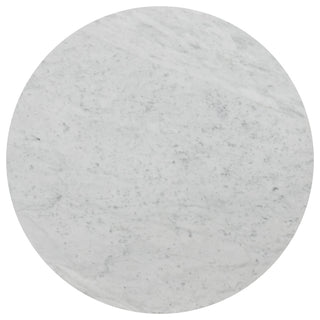 Toli End Table-Italian White Marble