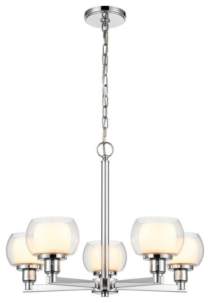 Innovations 330-5CR-PC-CLW-LED 5-Light Chandelier, Polished Chrome