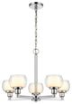 Innovations 330-5CR-PC-CLW-LED 5-Light Chandelier, Polished Chrome