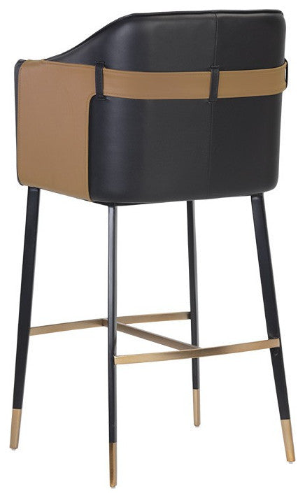Carter Barstool, Napa Black/Napa Cognac