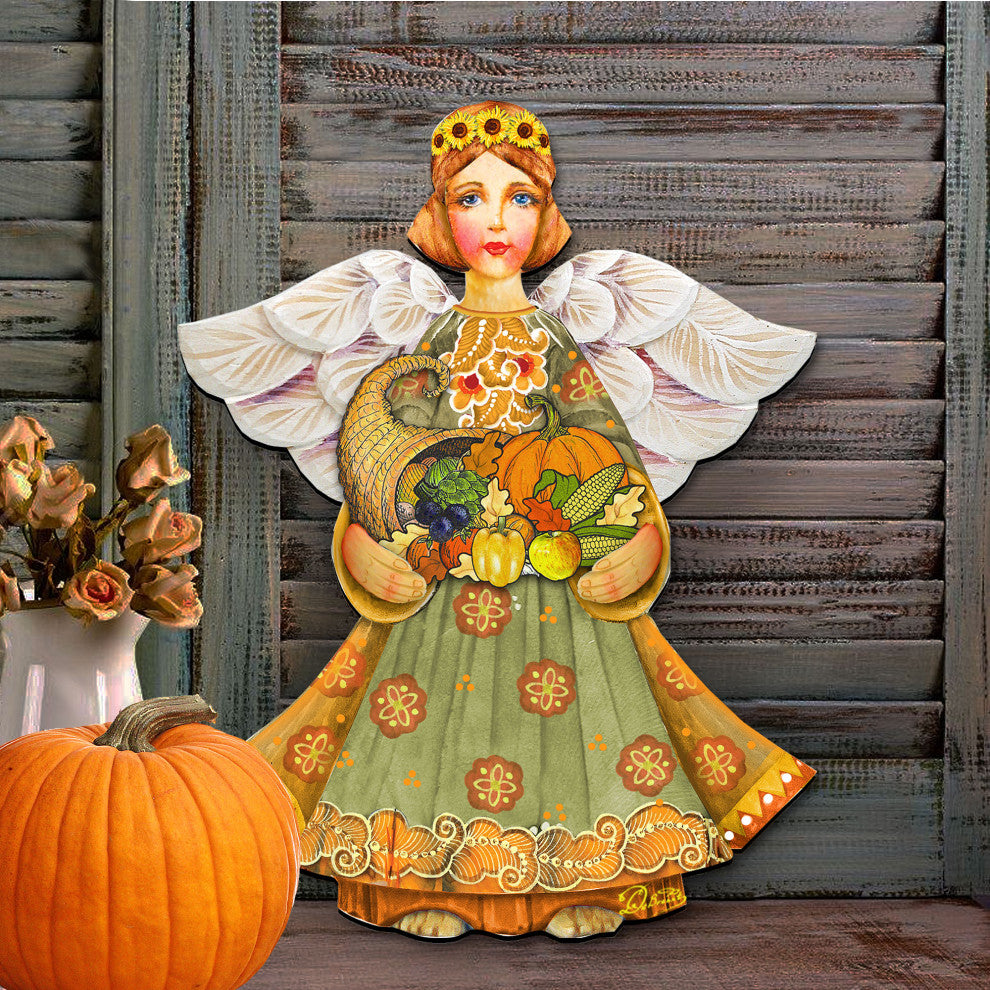 Fall Angel Door Hanger