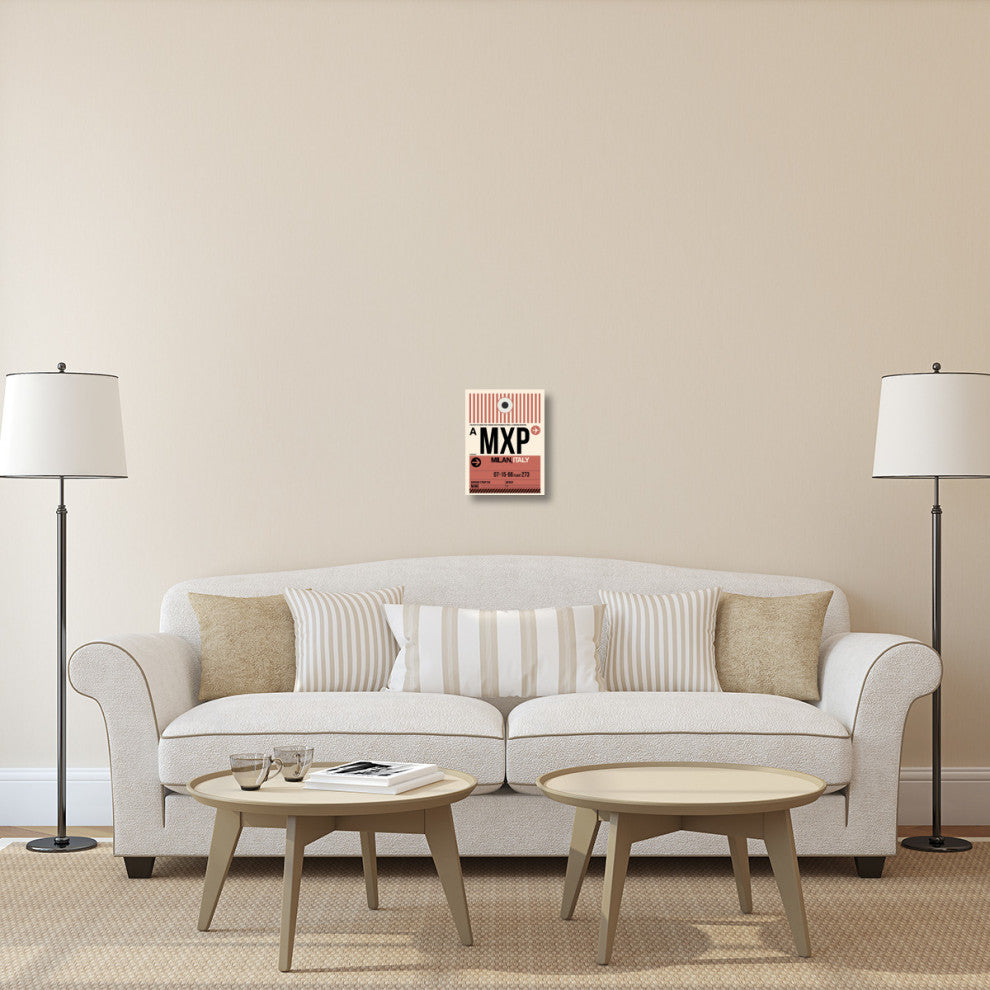 "MXP Milan Luggage Tag 1" Fine Art Print