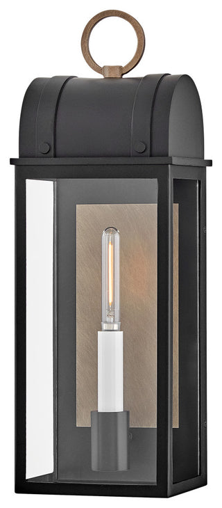 Hinkley Campbell Medium Wall Mount Lantern, Black