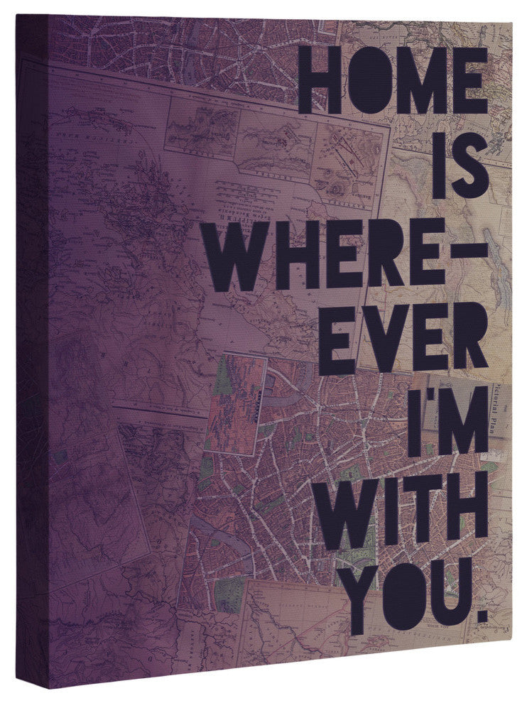 Deny Designs Leah Flores With You Art Canvas