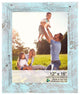 12" x 16" Rustic Farmhouse Light Aqua Blue Wood frame