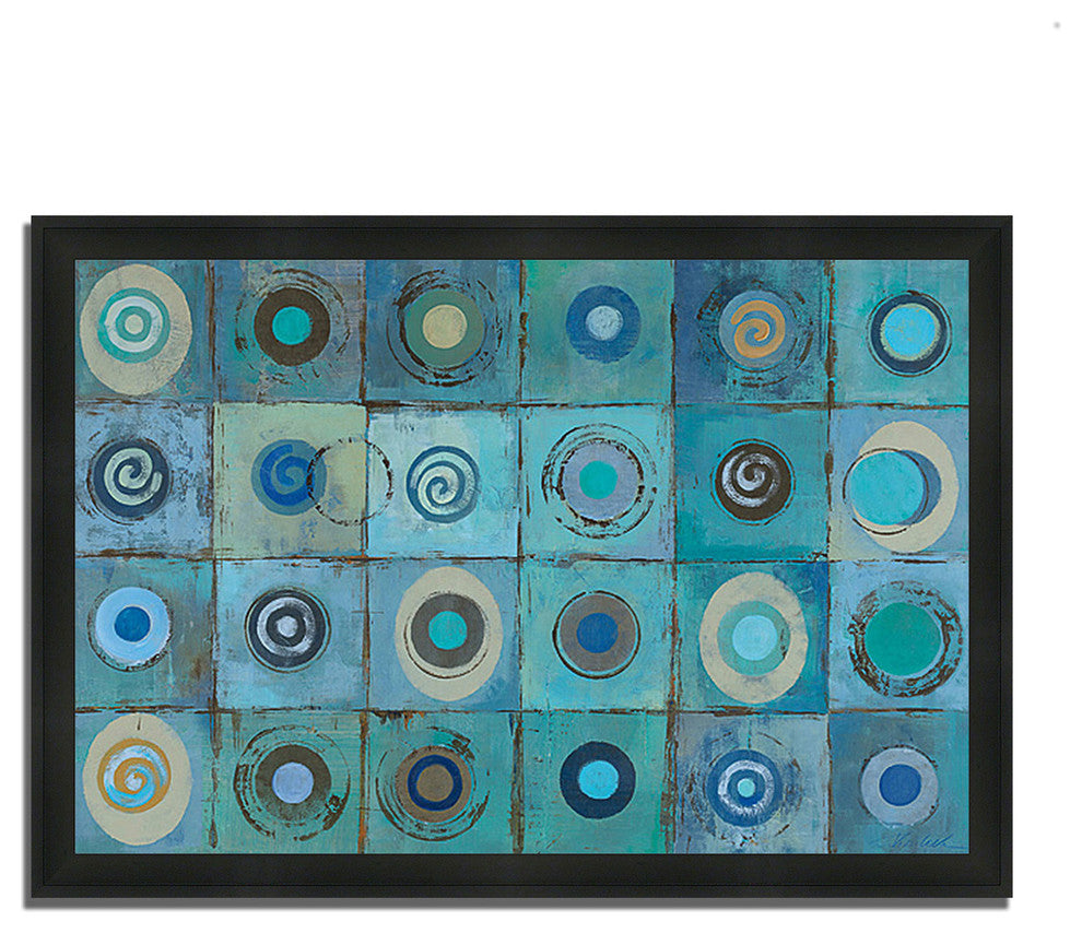 "Underwater Mosaic" By Silvia Vassileva, Framed Painting Print, Ready To Hang