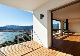 Matira 1 Light Outdoor LED Turtle Friendly 7.75" Wall Mount, Black