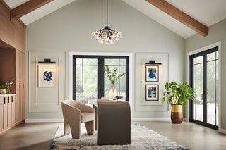 Fredrick Ramond Elise Medium Convertible Chandelier, Black*