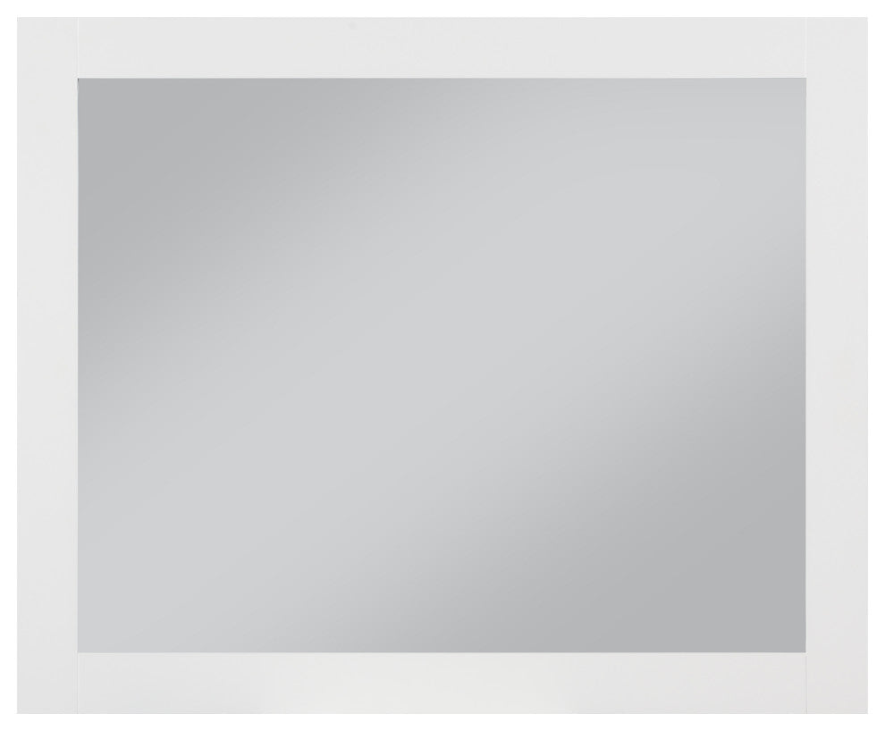 Monad Mirror, White, 44" Wide