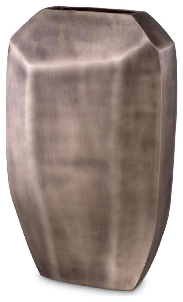 Matte Nickel Vase | Eichholtz Linos, Large