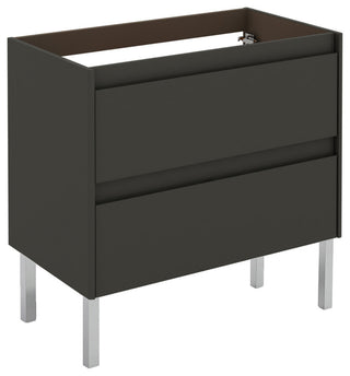 WS Bath Collections Ambra 80F Base Ambra 31" Single - Gloss Anthracite