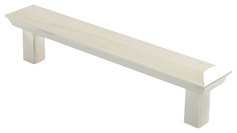 4" Beveled Pull, Satin Nickel