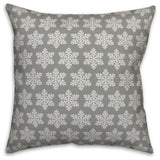 Snowflake Pattern 20"x20" Throw Pillow