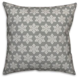 Snowflake Pattern 20"x20" Throw Pillow