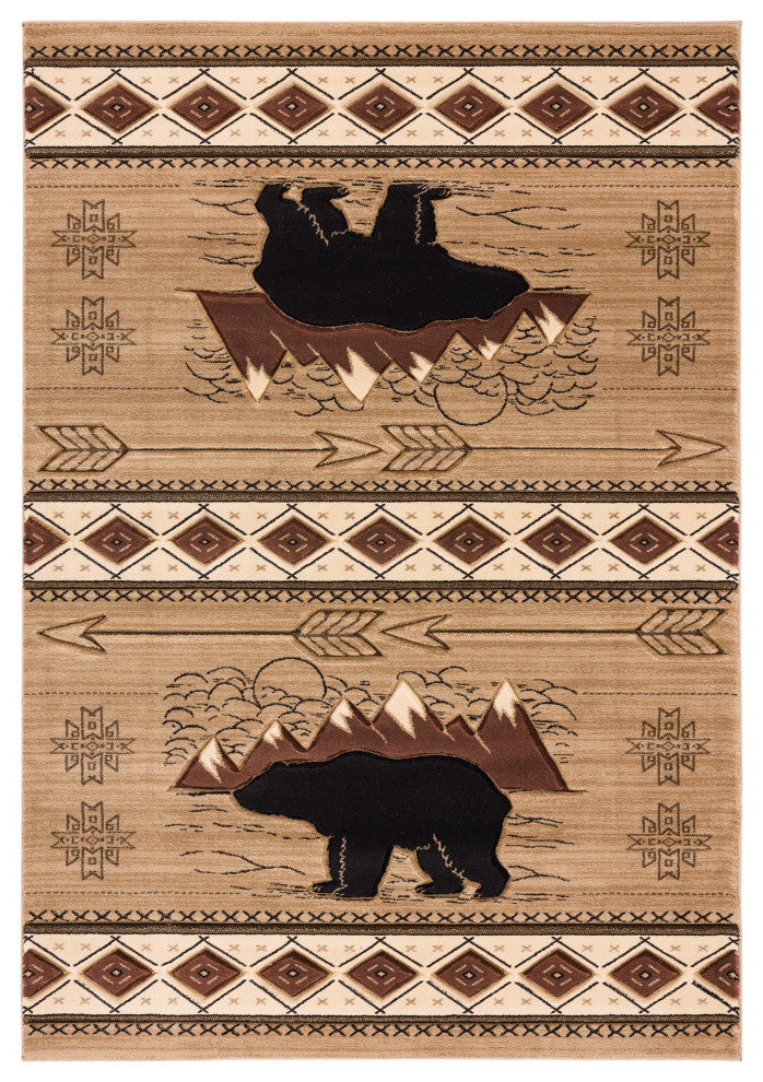 United Weavers Cottage Timberland Beige Area Rug 2'7"x4'2"