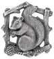 Grey Squirrel Knob Antique Pewter (Right side)