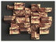 Golden Black Abstract Design, Abstract Canvas Art Print, 40"x30"