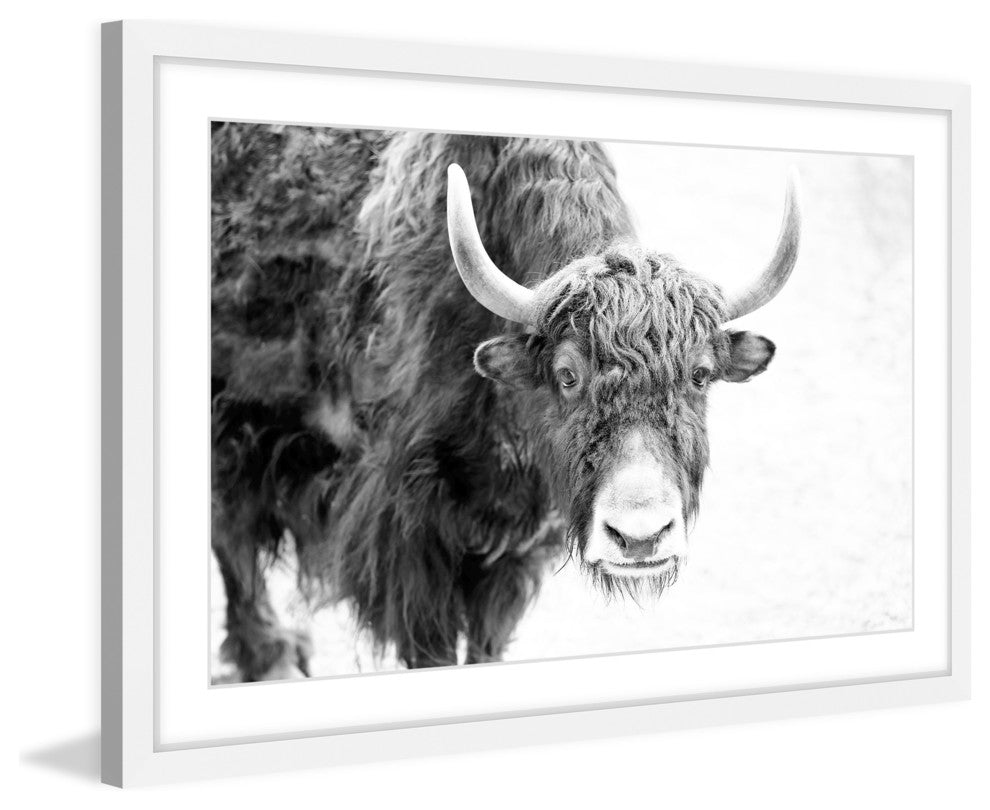 Marmont Hill, "Buffalo Forward" Framed Painting Print, 18x12