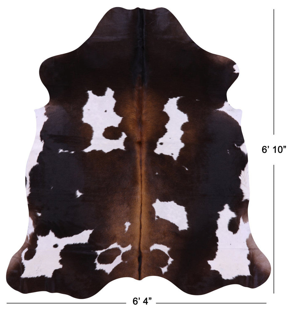 6' 10" X 6' 4" Natural Cowhide Rug C2380