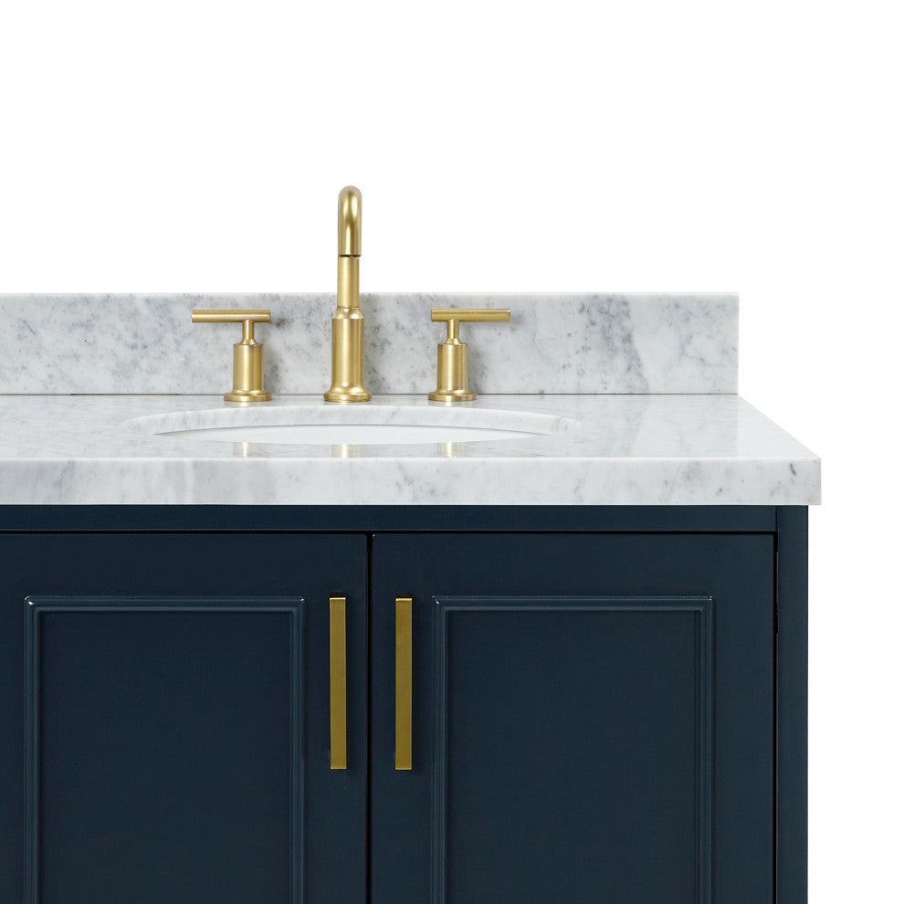 Ariel Stafford 43" Single Right Offset Oval Sink Bathroom Vanity