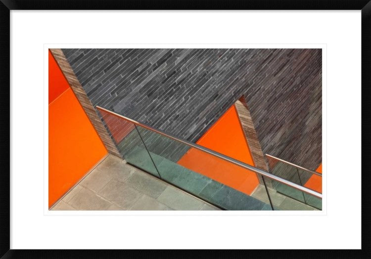 "Repeat The Orange" Framed Digital Print by Jeroen Van De, 30"x20"