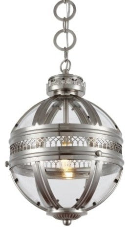 Elegant Lighting Casanova Collection Pendant, Satin Nickel