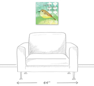 Believe Be Free Fly High 16x16 Canvas Wall Art
