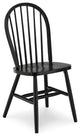 Windsor Spindle Back Chair in Black