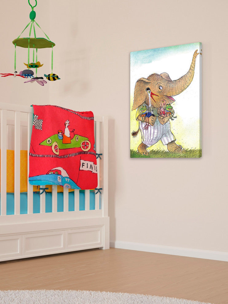 "Animals" Painting Print on Canvas by Curtis