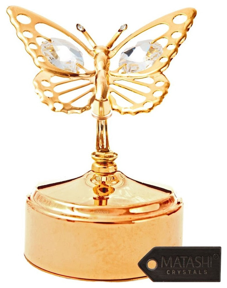 24K Gold Plated Music Box
