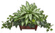Silver Queen and Ivy Artificial Plant in Decorative Planter